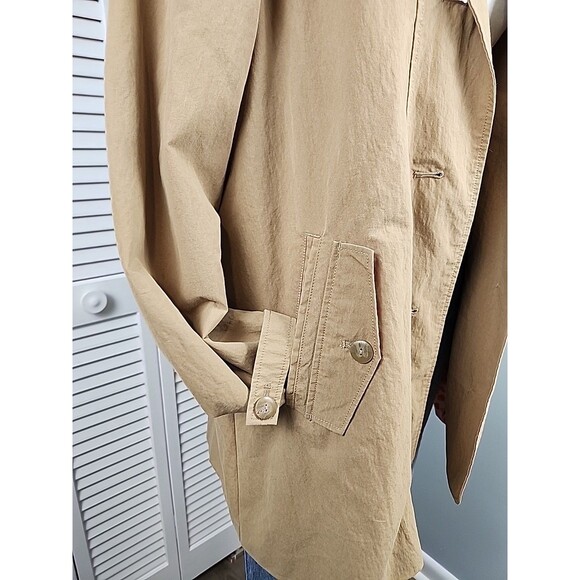 Coldwater Creek Coat – Tan Safari Field Jacket Trench Style Size 12 Large - Picture 6 of 10